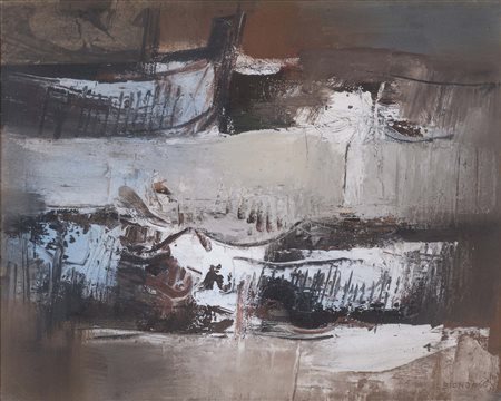 MARIO BIONDA (Torino 1913 - Milano 1985, - ) senza titolo 1966 olio su tela...