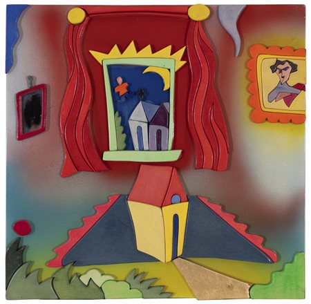 MASSIMO SANSAVINI (Forlì, 1961 - ) A me e gli altri 1998 polimaterico su...