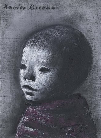 XAVIER BUENO (Vera de Bidasoa, 1915 - Fiesole, 1979) Bambino 1966 olio su...