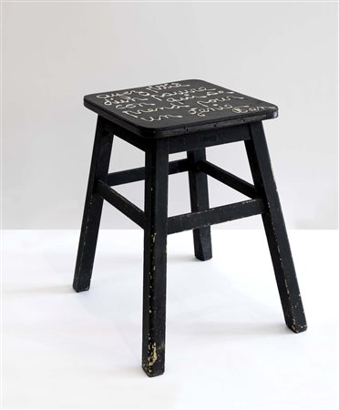 BEN VAUTIER (Napoli, 1935 - ) Ayez pitié d'un pauvre con qui se prend pour un...