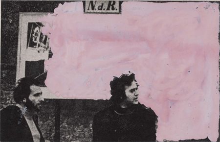 CLAUDIO CINTOLI (Imola, 1935 - Roma, 1978) Ndr 1974 pittura su foto cm....