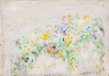 ZORAN MUSIC (Gorizia, 1909 - Venezia, 2005) Fiori a Cortina 1964 olio su...