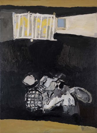 ALBERTO GIANQUINTO (Venezia, 1929 - Jesolo (Ve), 2003) senza titolo 1964 olio...