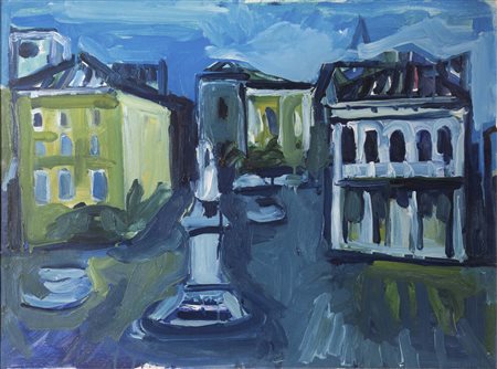 GIORGIO DARIO PAOLUCCI (Venezia, 1926 - 2019) Paesaggio, Santo Stefano...