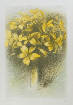 Dieter Kopp (Prien am Chiemsee 1939 - Ardea 2022), “Vaso di gigli”.