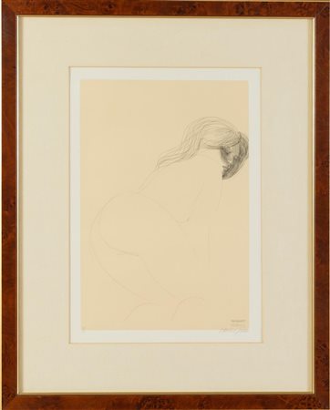 Emilio Greco (Catania 1913 - Roma 1995), “Bagnante”, 1974.