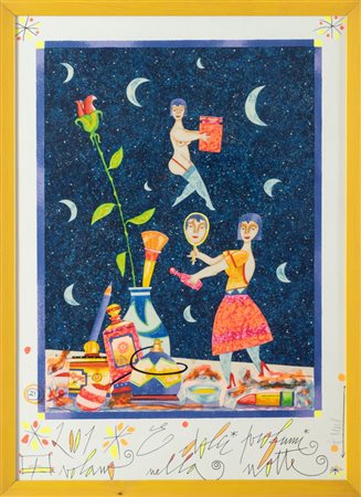 Francesco Musante (Genova 1950), “E dolci profumi volano nella notte”.