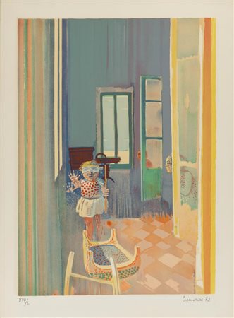 Leonardo Cremonini (Bologna, 26 novembre 1925 – Parigi, 12 aprile 2010), “Hide and seek”, 1972.