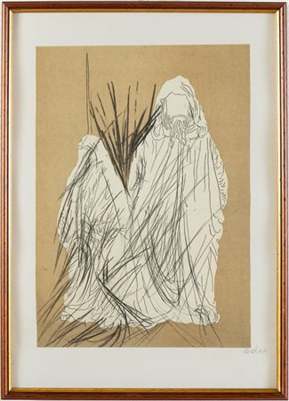 Mario Ceroli (Castel Frentano 1938), “La fuga in Egitto”.