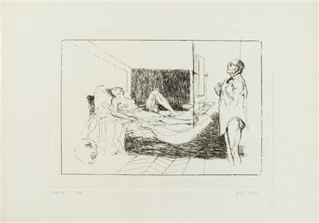 Alberto Sughi (Cesena 1928 - Bologna 2012), “Senza titolo”, 1974.