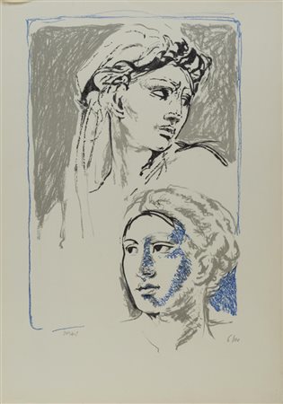 Alberto Sughi (Cesena 1928 - Bologna 2012), “Visi di donne”.