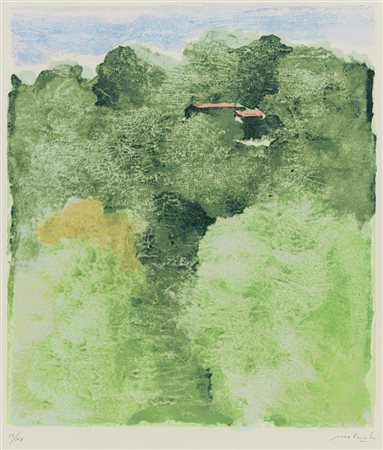 Carlo Mattioli (Modena 1911 - Parma 1994), “Paesaggio”.