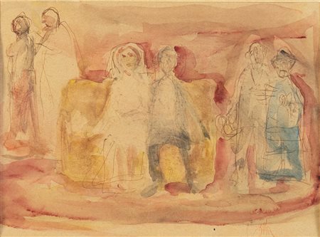 Cleto Tomba (Castel San Pietro Terme1898 – Bologna 1987), “Figure”.