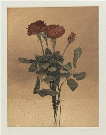 Roberto Rampinelli (Bergamo 1948), “Mazzo di rose”.