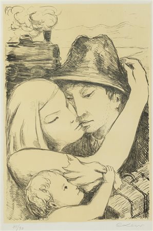 Carlo Levi (Torino 1902 - Roma 1975), “Senza titolo”.