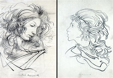 ANNIGONI PIETRO (Milano 1910 - Firenze 1988) "LOTTO DI 2 OPERE" China su...