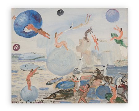 MARIO CORTIELLO (1907-1982) - Gita subacquea di Pulcinella, 1972