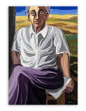 SAVERIO TERRUSO (1939-2003) - Il riposo del contadino, 1979