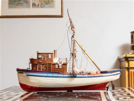 Modellino di peschereccio anni ’30, realizzato probabilmente negli anni ’60 del XX secolo