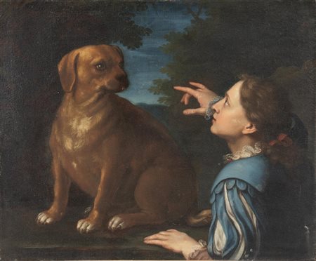 Maestro tra XVII e XVIII secolo, Giovane nobile con cane