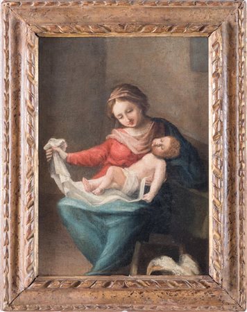 Ambito di Bernardo Castello, Madonna con bambino