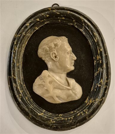Testa maschile di profilo, XIX secolo