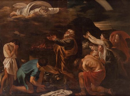 Maestro del XVIII secolo, Sacrificio di Noè dopo il diluvio