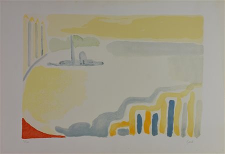 Virgilio Guidi (1891 - 1984) VENEZIA serigrafia, cm 50x70; es. 71/100 firma,...