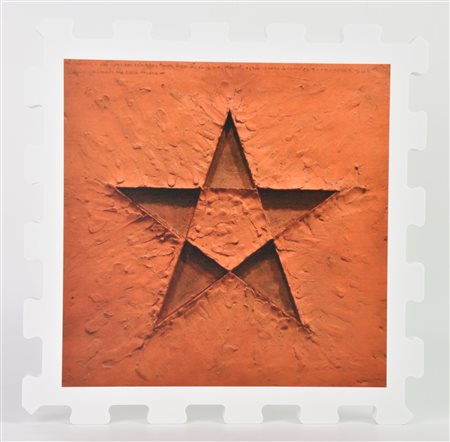 Gilberto Zorio (1944) STELLA stampa UV su FX high quality bianco, cm...