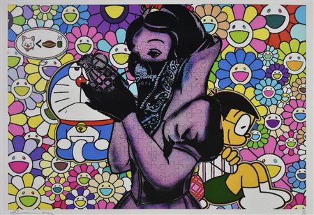 DEATH NYC SENZA TITOLO, 2022 serigrafia, cm 32x45; es. 17/100 firma, data e...