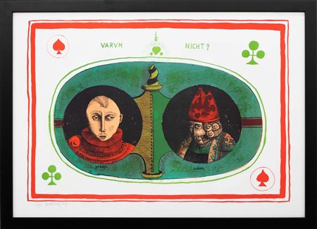 Gaetano Pompa, Senza titolo, 1969, litografia su carta, cm 50x70, tiratura...