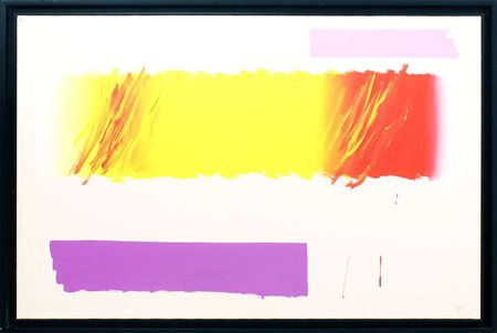 Ennio Finzi, Trasposizione musicale, 1980, tecnica mista su carta intelata,...