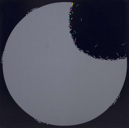 Beppe Bonetti, Variazione su un errore di Parmenide, 1996, acrilico su tela,...