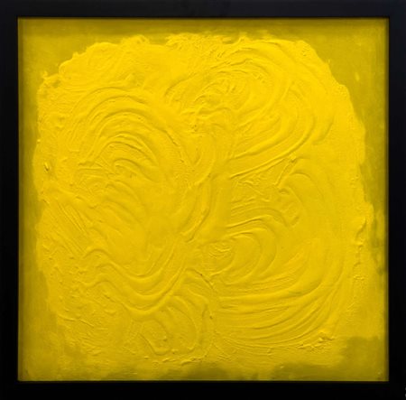 Arturo Carmassi, Senza titolo, anni Ottanta, tecnica mista su tela, cm 90x90,...