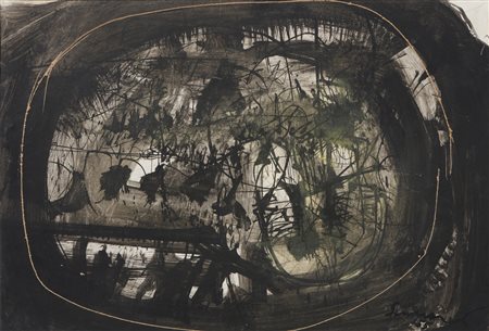 SCANAVINO EMILIO (1922 - 1986) - SENZA TITOLO, 1955.