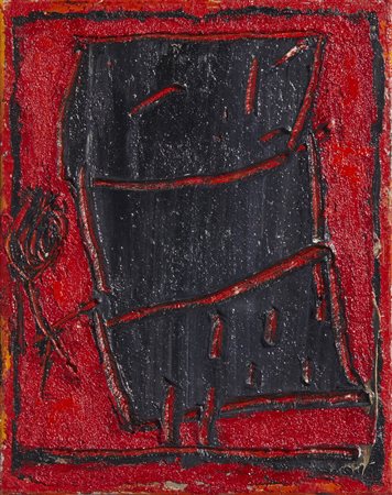 ASVERI GIANFRANCO (n. 1948) - ELEMENTO PER COMPOSIZIONE, FIGURINA, 1990.