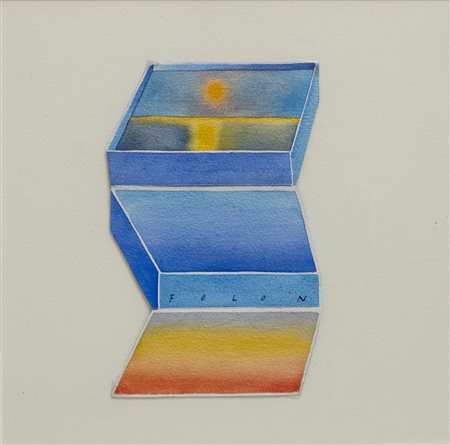 FOLON JEAN-MICHEL (1934 - 2005) - BOZZETTO PER L'INVITO  FOLON/FIRENZE, FORTE BELVEDERE,  2005.