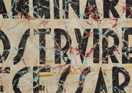 DE CUARTO PAOLO  (n. 1972) - BOZZETTO PREPARATORIO CAMMINARE, COSTRUIRE, 2011.