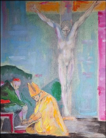 ATTARDI UGO Sori 1923 - Roma 2006 "Senza titolo"