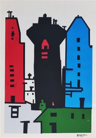 MONACHESI SANTE Macerata 1910 - Roma 1991 "Senza titolo"