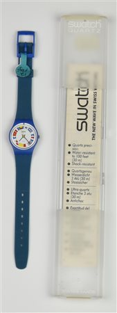 SWATCH SKIPPER, 1984 mod. 12 FLAGS, cod. LS101 anno 1984 Completo di scatola...