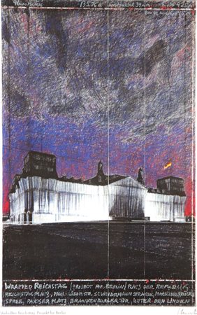 CHRISTO (Christo Javacheff) Gabrovo (Bulgaria) 1935 "Wrapped Reichstag...