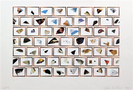 PAOLINI GIULIO Genova 1940 "Senza titolo" 1991 49x69 foglio, 33x50...