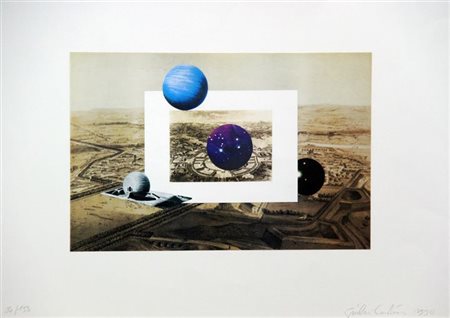 PAOLINI GIULIO Genova 1940 "Senza titolo" 1990 49,2x69 foglio,32,8x42,5...