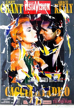 ROTELLA MIMMO Catanzaro 1918 - 2006 Milano "Caccia al ladro" 100x70...