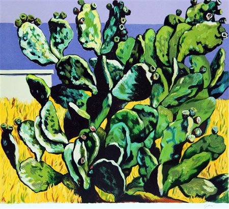 GUTTUSO RENATO Bagheria (PA) 1911 - 1987 Roma "Cactus" 63,5x86,5 foglio,...