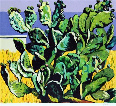 GUTTUSO RENATO Bagheria (PA) 1911 - 1987 Roma "Cactus" 63,5x86,5 foglio,...
