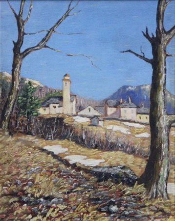 FERRARIS SEVERINO Prestinone (VB) 1903 - 1979 "Prestinone in inverno" 1937...