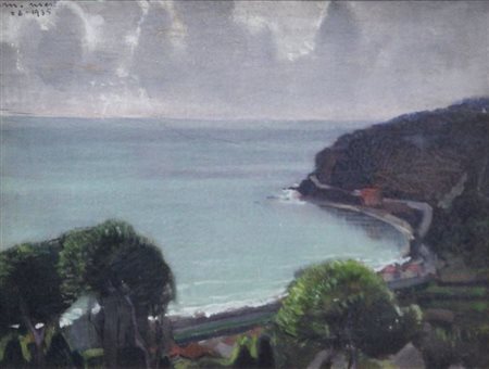MERLO METELLO Milano 1886 - 1964 Torino "Piccola baia a Noli" agosto 1935...