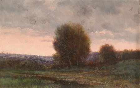 PISANO GIOVANNI Sevi (NU) 1875 - 1964 Torino "Alberi nella campagna...